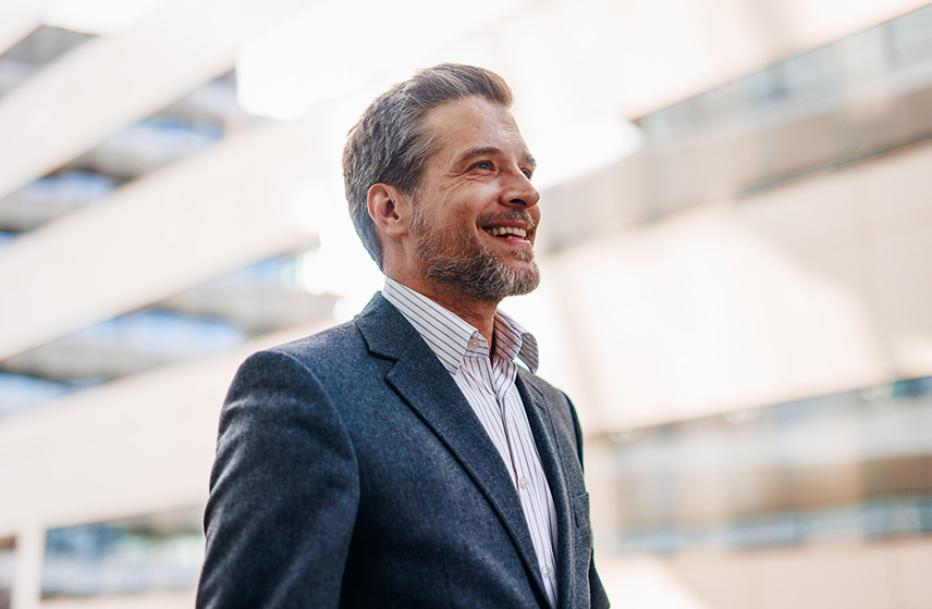 A Cleveland Clinic consultant smiling