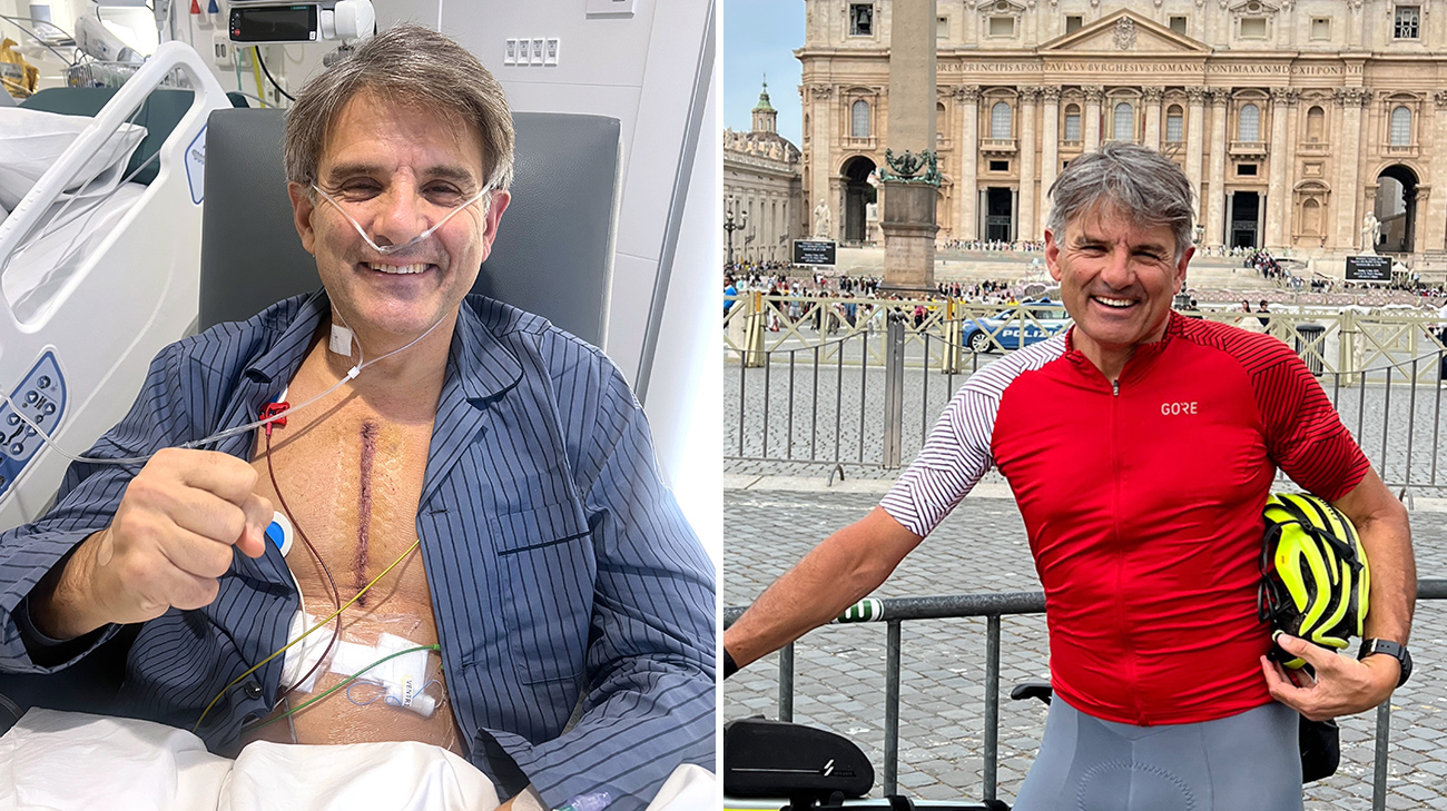 Jeremy Schwartz had an aortic aneurysm repair at Cleveland Clinic London. 